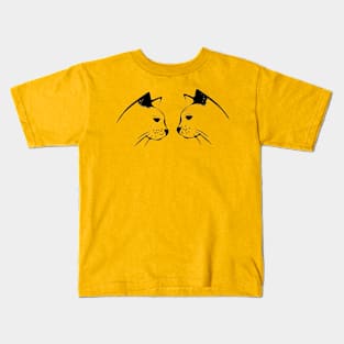 Gatitos mirandose Kids T-Shirt